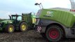 Mais Hakselen 2012 : Claas Jaguar 960 en John Deere 7930 van firma Lacroix in Saint-André