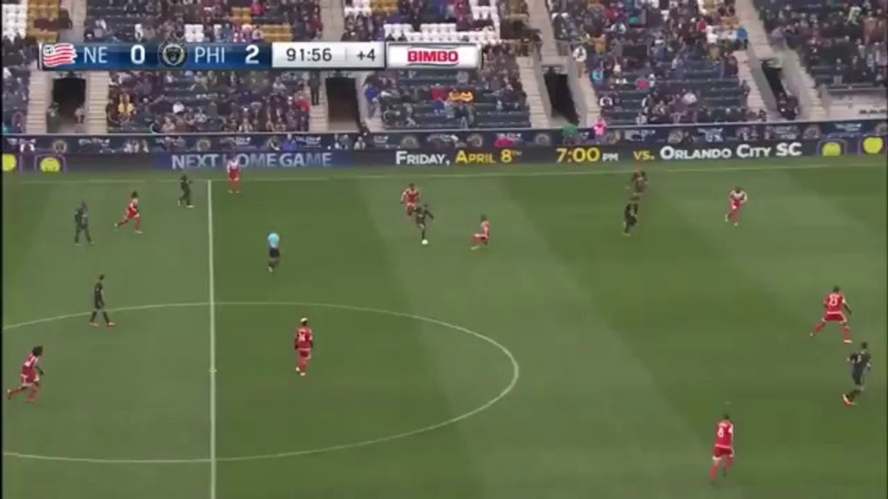 GOAL: Sebastien Le Toux - Philadelphia Union 3-0 New England Revolution - MLS 20-03-2016