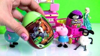 Surprise Clay Buddies Shaun of the Sheep & Shopkins Easter Egg Surprise - YouTube