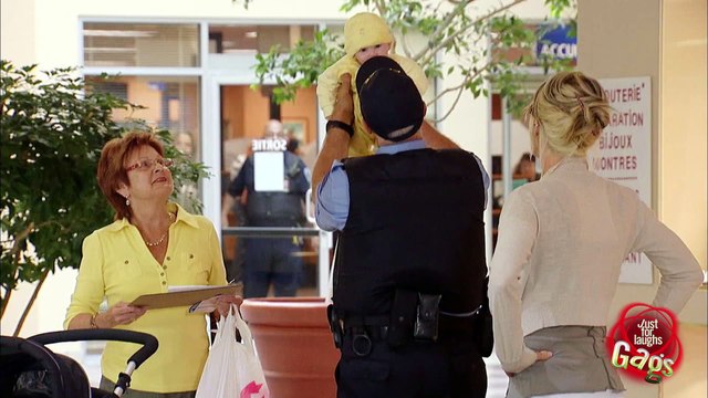 Adorable Baby Pukes on Cop