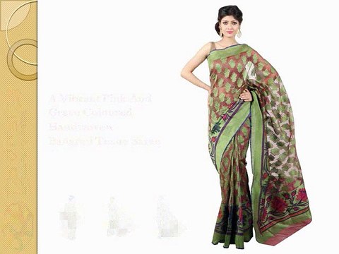 Buy Latest Trends handcrafted sarees online on Navrang Creations