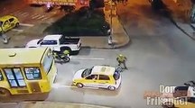 Ladrones capturados por la policia, Bucaramanga, Colombia.