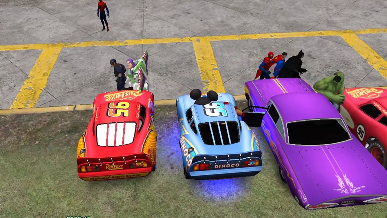★ Mickey Mouse Smash Cars ★ Spiderman, Hulk, Ironman ★ Lightning McQueen Pixar Cars & Nursery Rhymes
