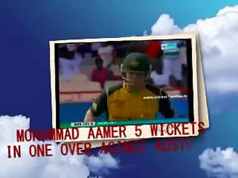 muhammad aamir 5 vickets in 1 over
