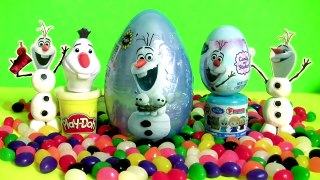 Frozen Olaf Play-Doh Surprises Squishy Fashems Toy Surprise & Play-Doh Surprise - YouTube