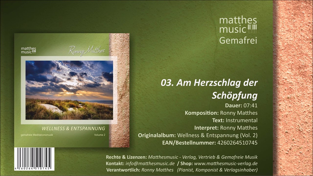 Am Herzschlag der Schöpfung - Christliche Entspannungsmusik (03/05) - CD: Wellness & Entspannung, 2