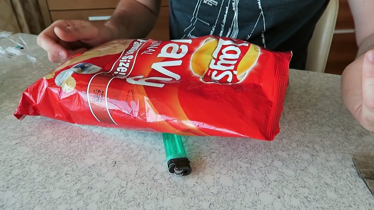 How to Reseal Chips Bag or any Plastic Bag Dailymotion Video