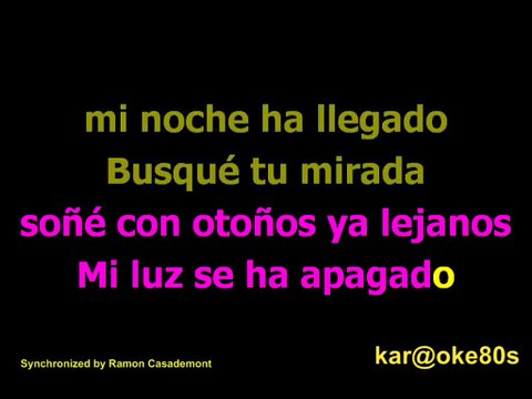 karaoke Cartas Amarillas A. Montero