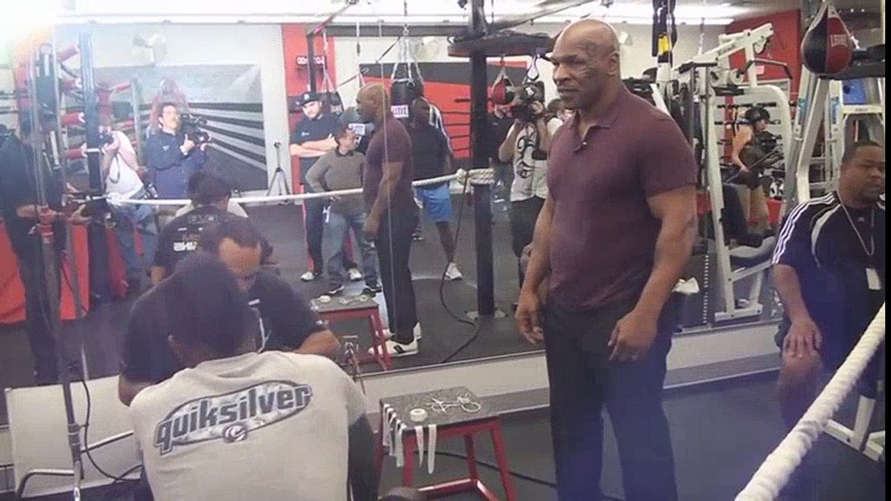 Mike Tyson Hits Iron Mike Productions GYM  Biggest Boxers
