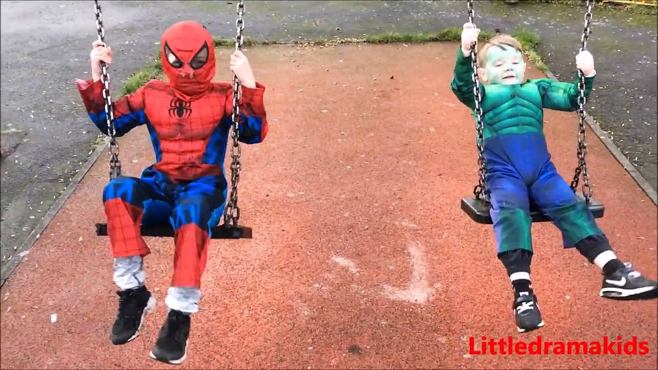 Spiderman vs Hulk vs Zombie - Real Life Short Movie!