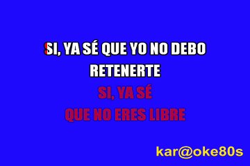 karaoke Te Necesito Amaral