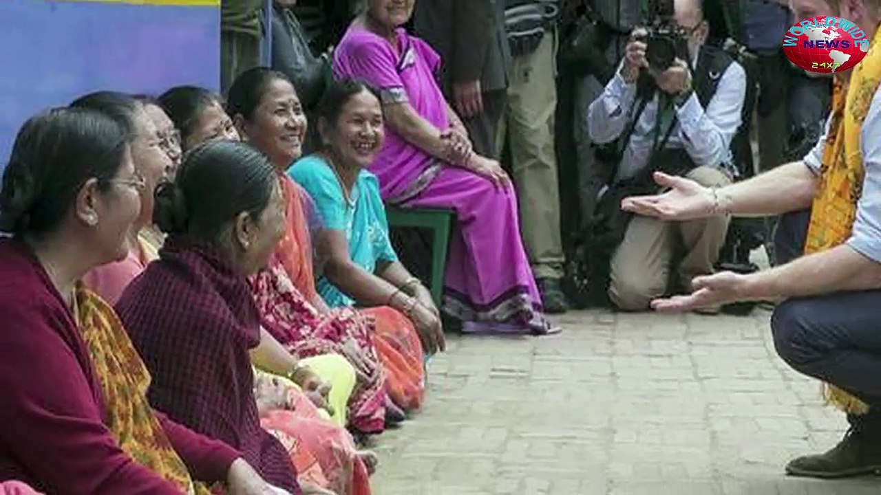 Britain's Prince Harry Meets Survivors Of Nepal Earthquake