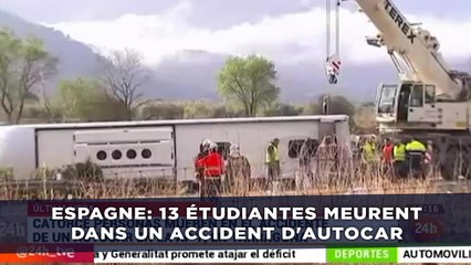 Espagne: 13 étudiantes meurent dans un accident d'autocar