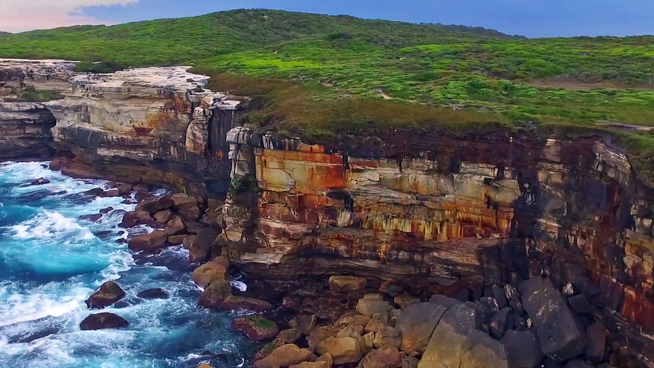 Botany Bay Nationl Park arial filming by DJI Phantom 3 (colour and dynamic enhanced)