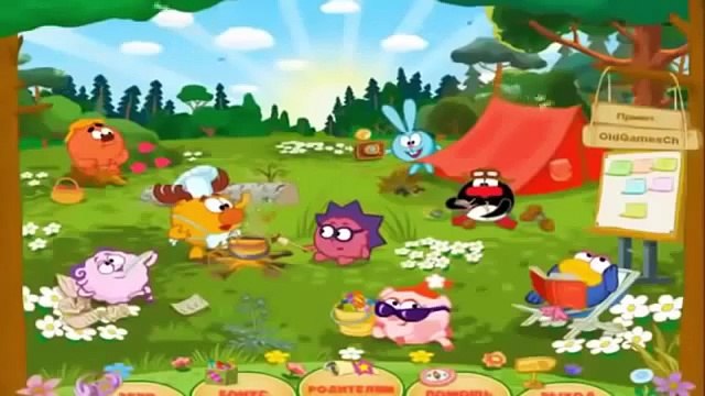 Смотреть новые серии из игры Смешарики Бараш и Стихи игра как мультфильм для детей Lets play