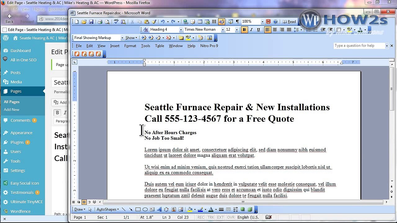 WordPress Tutorial for Beginners  Twenty Fourteen Theme  Properly Make a Website with WordPres... [HD, 720p]_clip11