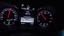 2015 Mercedes C200 Night Drive Motorway Freeway 140km/h 85mph Driving mpg C250 C300 C Clas