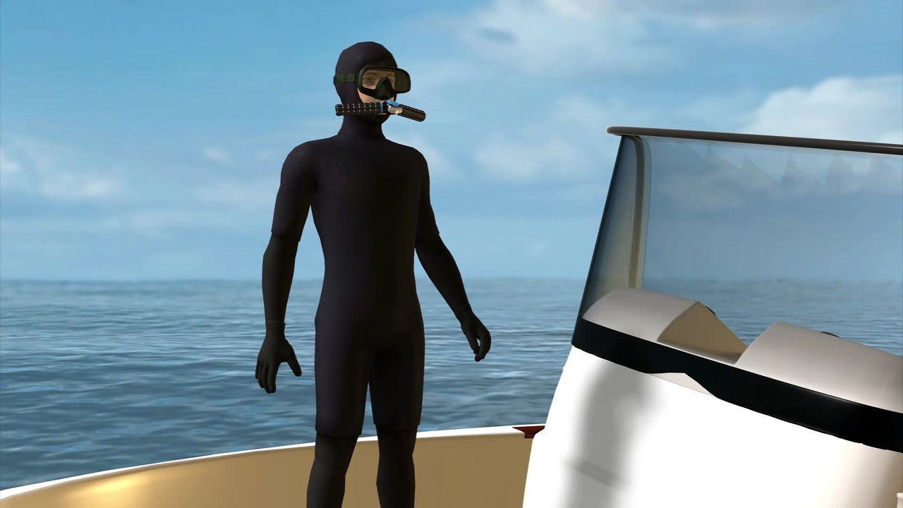 Triton, respirateur sous l'eau