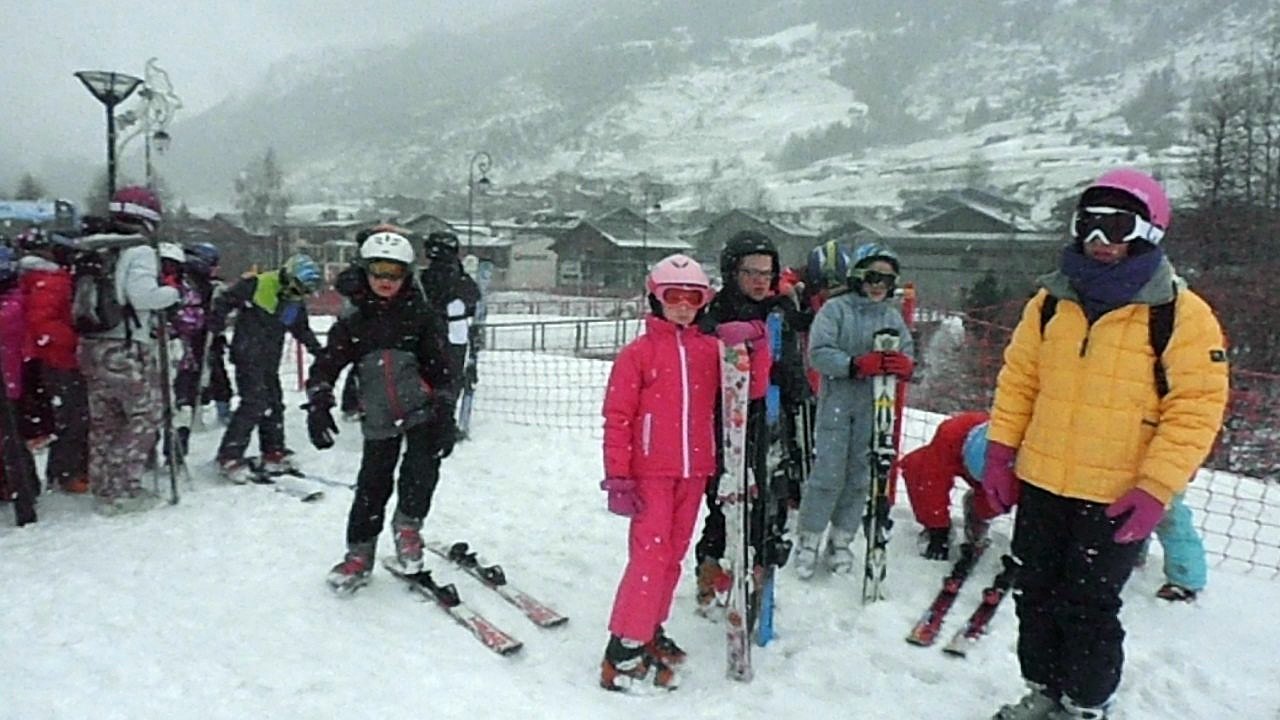 Départ sous la neige