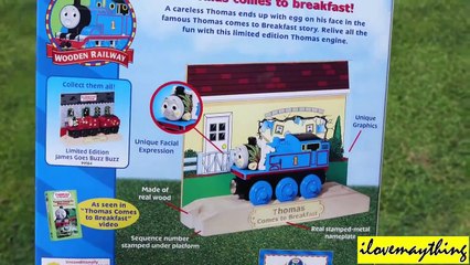 Ed. Thomas Comes To Breakfast Ltd Thomas the Tank Engine & Friends Wooden Railway