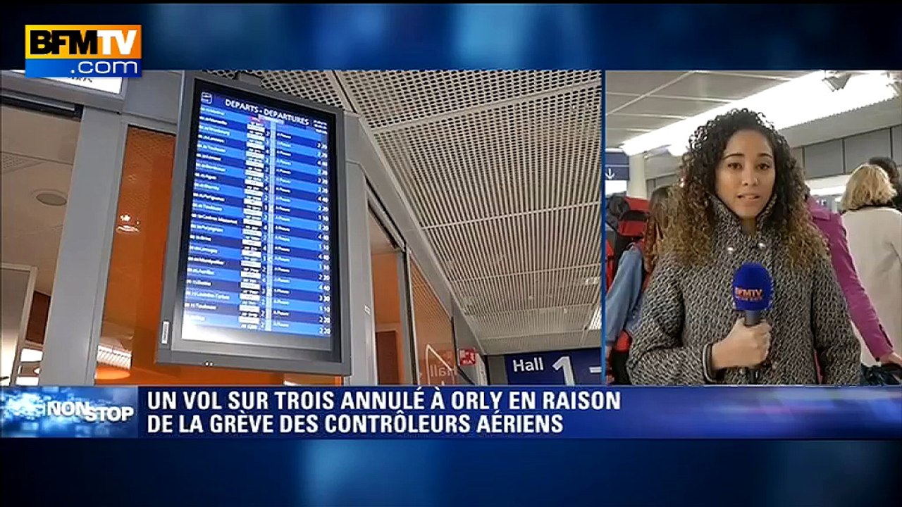 Grève des contrôleurs aériens: un vol sur trois annulé à Orly
