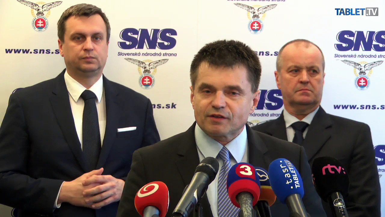 ZÁZNAM: Tlačová konferencia Slovenskej národnej strany (SNS) 