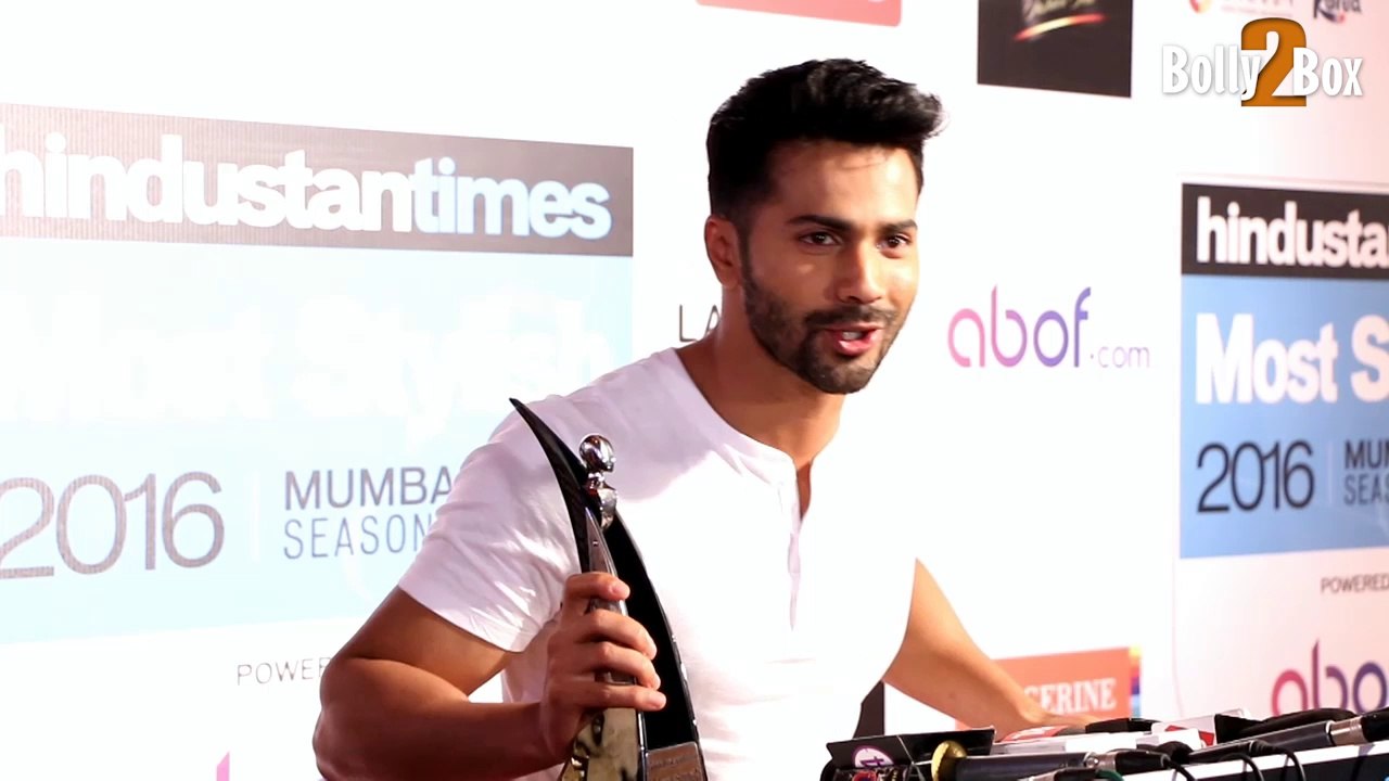 Varun Dhawan at HT Most Stylish Awards 2016