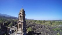México: Drone oferece imagens únicas da catedral Paricutin