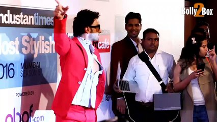 Ranveer Singh at HT Most Stylish Awards 2016