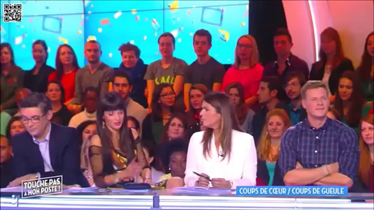 Erika Moulet TPMP 13/01/2016 Sexy in black shirt
