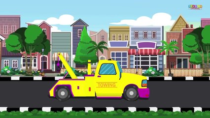 Tow Truck Finger Family | Kids Songs