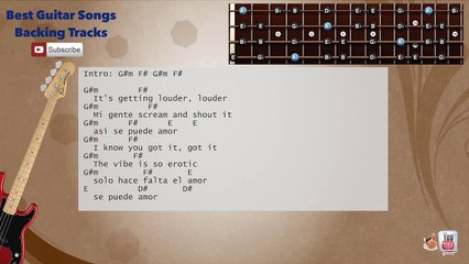 El Mismo Sol (Spanglish) - Alvaro Soler ft. Jennifer Lopez Bass Backing Track