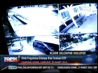 Klinik Pengobatan Dilempar Bom Terekam CCTV