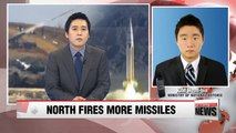N. Korea launches several short-range missiles into East Sea