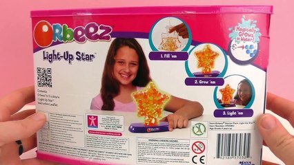 Orbeez : Light Up Star lampe étoile avec des perles gluantes et changements de couleurs! |