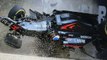 Fernando Alonso son crash très spectaculaire au GP d'Australie