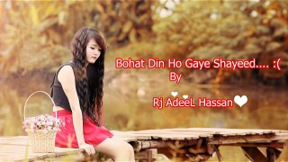 Bohat Din Ho Gaye Shayed|Adeel Hassan| Urdu Poetry|Hindi Poetry| Sad Poetry Urdu Best|Wasi Shah|Mirza Galib