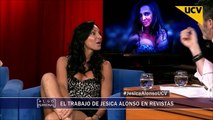 Jessica Alonso 21/01/2016 Sexy in miniskirt and high heels Upskirt and cleavage