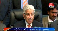 Islamabad: Minister for water & Power Khawaja Asif press conference