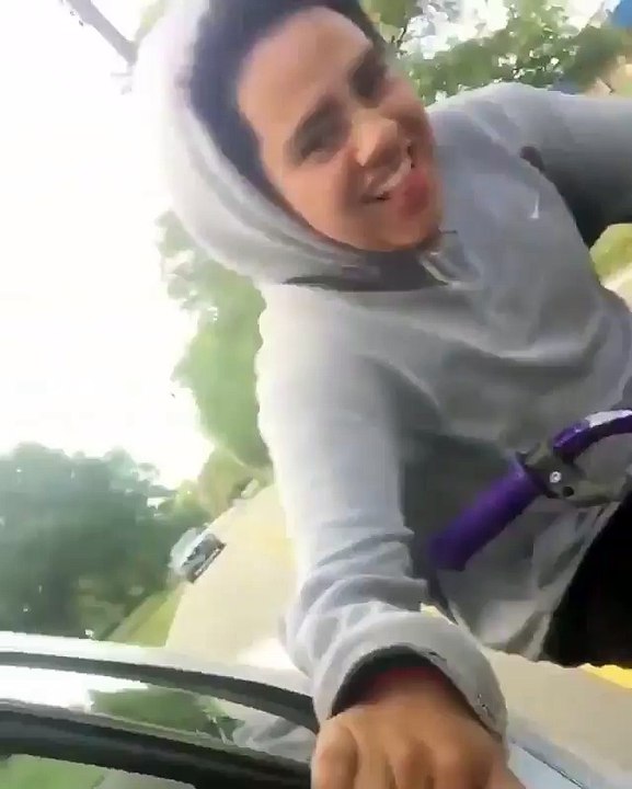 First take the training bike