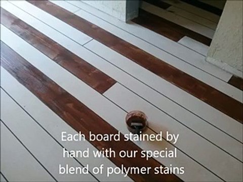 Wood Concrete - How to make concrete look like wood flooring - YouTube