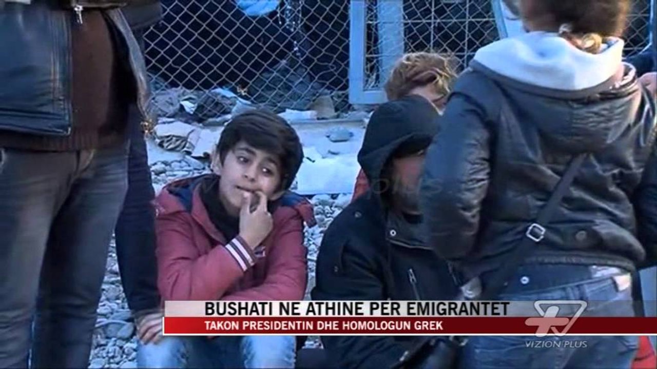Bushati në Athinë për emigrantët - News, Lajme - Vizion Plus