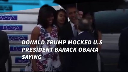 Donald Trump mocked Obama's visit to Cuba