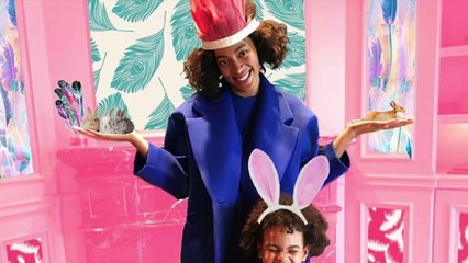 Pretty in pink- Beyonce, Solange and Blue Ivy!