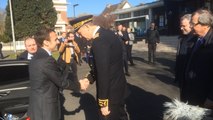 Emmanuel Macron en visite dans le Bocage virois