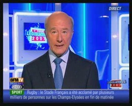 BFM TV - resultats legislatives 1er tour