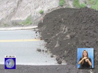 Inhabilitada vía que conecta a dos provincias por deslave