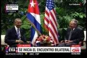 Comenzó la reunión bilateral entre Barack Obama y Raúl Castro