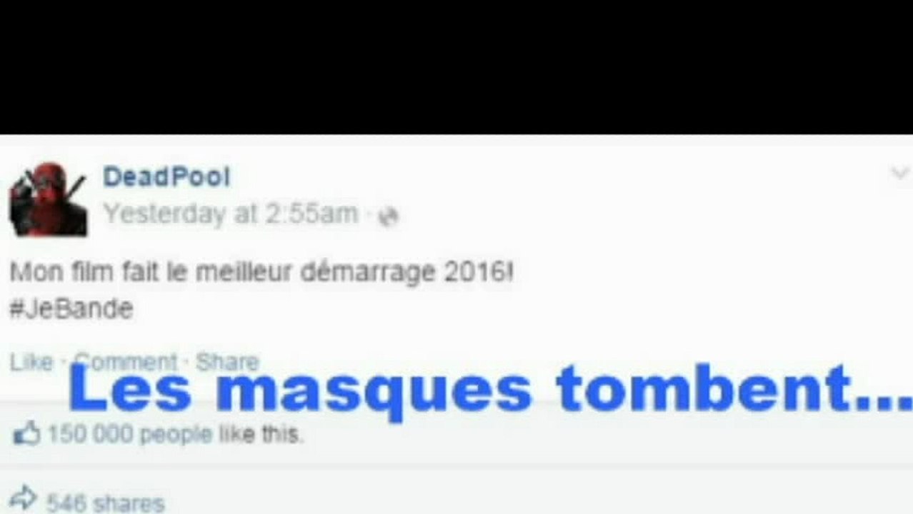 Quand les masques tombent !