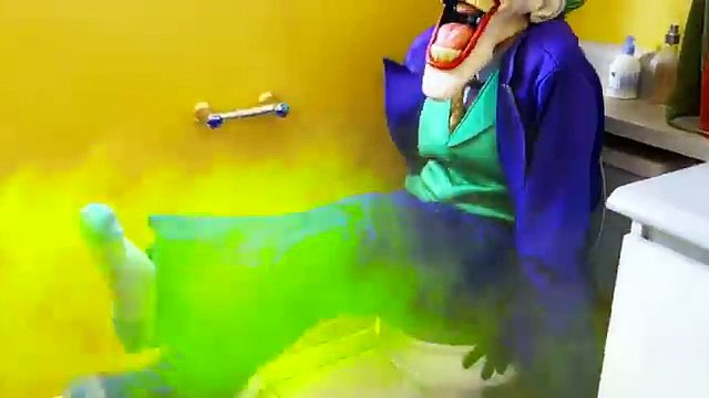 Spiderman & Frozen Elsa vs Joker! Joker Poo & Fart Prank! Funny Superhero Movie in Real Life )